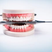 White teeth on the table